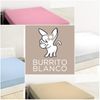 Burrito Blanco - Sábana Bajera Ajustable Verano, Color Blanco 135 X 190/200 Cm