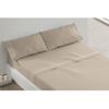 Juego Sábanas Liso 3 Piezas Burrito Blanco Cama 105 Cm Beige