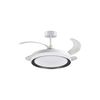 Ventilador De Techo Kigali Mini Bel Air 48w 4 Aspas Retráctiles Blanco/negro Ø91 Cm