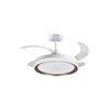 Ventilador De Techo Kigali Mini Bel Air 48w 4 Aspas Retráctiles Blanco/marrón Ø91 Cm