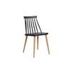 Silla Sticks Negra 77x46x42 Italian Design