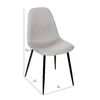 Silla Norway Gris 86,5x56x43 Italian Design