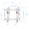 Tooq - Soporte De Pared Inclinable Tooq Para Pantalla De 23” - 43” Vesa 50x50 Hasta 200x200 Mm Ou10300