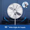 Ventilador De Pie, 3 Velocidades, 50w, Máx. 1,35 M Aigostar Emery