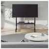 Holmios Soporte Tv De Pie Con Ruedas 37-90 Pulgadas | Bandeja | Compatibilidad Universal | Negro | Máx. 50 Kg | Vesa Máx 800x200