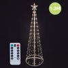 Árbol Navidad Led Isoka 1,2m 8 Funciones Con Mando Luz Cálida Ip44
