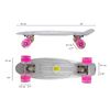 Monopatín Skateboard 4 Ruedas Tabla Skate Con Rodamientos Color Blanco