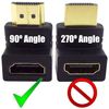 Ociodual Codo Adaptador Compatible Con Hdmi 1.4 Negro Ángulo De 90 Grados Video 3d Xhd 4k