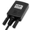 Ociodual Cable Adaptador Negro Conversor De Usb A Puerto Serie Db9 Rs-232 Rs232 9 Pines 0.8m Macho