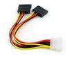 Ociodual Adaptador De Cable De Alimentación En Ide Molex A Sata Para Disco Duro Cd Dvd Pc