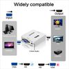 Ociodual Conversor De Video Y Audio, Adaptador De Vga+jack 3.5mm A Hdmi 1080p Blanco, Para Pc Tv