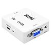 Ociodual Adaptador De Video Y Audio, De Hdmi A Vga+jack 3.5mm Hd Blanco, Para Pc Monitor