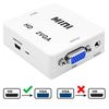 Ociodual Adaptador De Video Y Audio, De Hdmi A Vga+jack 3.5mm Hd Blanco, Para Pc Monitor