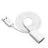 Ociodual Cable Alargador Prolongador Usb 2.0 Macho Hembra Ordenador Pc Blanco