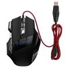 Ociodual Ratón Gaming Óptico Usb Con Cable Y Luz Led 2400 Dpi Negro Para Ordenador Pc