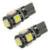 Ociodual 2 Bombillas De Coche 5 Led Smd 5050 T10 W5w Blanco Efecto Xenon 12v Luz Posicion