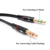 Ociodual Cable Separador De Audio Y Micrófono Negro De 1 Jack 3.5mm Trrs Hembra A 2 Jacks 3.5 Mm