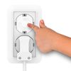 Ociodual 10x Protector Enchufe Seguridad Niños Bebes Schuko Europeo Eu Con Adhesivo Blanco