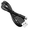 Ociodual Cable Cargador 1,2m Negro Compatible Con Nintend 2ds,new 2ds Xl,3ds,3ds Xl,new 3ds