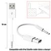 Ociodual Cable Usb Compatible Con Ipod Shuffle Generación 3 / 4 / 5 / 6 / 7 Carga Datos Blanco