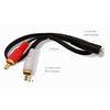 Ociodual Cable Adaptador De Audio De Jack 3.5mm Hembra A 2 Rca Macho Para Tv Amplificador