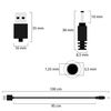 Ociodual Cable Usb Cargador Para Tablet Android Mp3 3.5mm 5v 2a Alimentacion Dc Negro