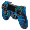 Funda De Silicona Compatible Con Mando Ps4/slim/pro Camuflaje Azul Carcasa Anti Caídas Golpes Ociodual