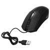 Ociodual Raton Optico Usb Con Cable Mouse Gaming Ergonomico Para Ordenador Rombos Negros