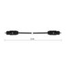 Ociodual Cable Toslink Audio Digital Fibra Optica 2m Macho Para Dvd Hdtv Blu Ray Smart Tv Negro