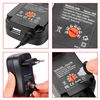 Ociodual Cargador Adaptador De Corriente Toma Universal 30w 3v-12v 2 Pin Eu Europeo Negro