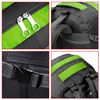 Ociodual Mochila Verde 40 Litros Impermeable Con Cierres Correas De Seguridad Senderismo Trekking