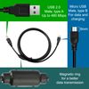 Cable De Carga Y Datos 3m Usb A Micro 5 Pin Negro Para Smartphones Tablets Mp3 Mp4 Cámaras Ociodual