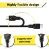 Cable De Carga Y Datos 3m Usb A Micro 5 Pin Negro Para Smartphones Tablets Mp3 Mp4 Cámaras Ociodual