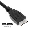 Ociodual Cable De Usb Micro Usb 3.0 Negro Alta Velocidad De Datos 4,8 Gbit/s Para Discos Duros