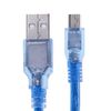 Ociodual Cable Carga Y Datos De Usb 2.0 A Mini Tipo B 5 Pines Macho 30 Cm Azul Para Pc Robótica