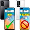 Protector De Pantalla Cristal Templado 9h 9d Compatible Con Huawei P40 | Marco Borde Negro Ociodual