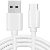 Cable De Usb A Tipo C 7mm 90cm Carga Rápida De Batería Y Datos Blanco Ociodual