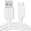 Cable Usb A Tipo C 1,5m 4.2a 120ba Carga Rápida De Batería Y Datos Blanco Ociodual