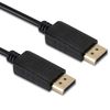 Ociodual Cable Displayport Dp 1,8m Negro Resolución 4k 60hz 144hz Full Hd 1080p Macho