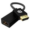 Ociodual Adaptador De Displayport Dp Macho A Hdmi Hembra Negro Xhd Ultra 4k 60hz 2k Full Hd 1080