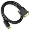 Ociodual Cable Displayport A Dvi 1,8m Macho Negro Adaptador De Video Full Hd 1080p Para Pc