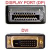 Ociodual Cable Displayport A Dvi 1,8m Macho Negro Adaptador De Video Full Hd 1080p Para Pc