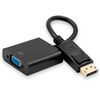 Ociodual Adaptador De Dp A Vga Negro Entrada Displayport Salida Svga Conversor Video Full Hd