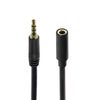 Ociodual Cable De Audio Estéreo Y Micrófono 2m Negro, Alargador Jack 3.5mm M/h Omtp Trrs 4 Polos