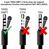 Ociodual Cable De Audio Estéreo Y Micrófono 3m Negro, Alargador Jack 3.5mm M/h Omtp Trrs 4 Polos