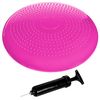 Ociodual Cojín Hinchable Rosa Disco Con Bomba Goma Pvc Para Fitness Yoga Pilates Coordinación