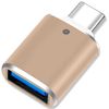 Ociodual Adaptador Usb Tipo C 3.0 Otg Oro Con Función On The Go Para Smartphone Tablet Orden