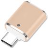 Ociodual Adaptador Usb Tipo C 3.0 Otg Oro Con Función On The Go Para Smartphone Tablet Orden