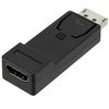 Ociodual Adaptador De Dp A Hdmi M/h Negro Displayport Display Port Video Audio Full Hd 1080p Para Pc Tv