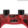 Funda De Silicona Compatible Con Mando Ps4/slim/pro Camuflaje Rojo. Carcasa Anti Caídas Golpes Ociodual